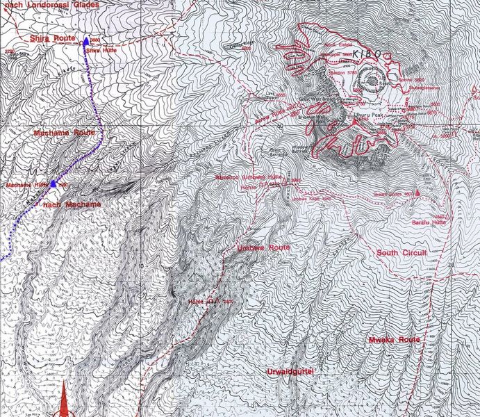 2. Tag aufst. Machame Route zur Shira H&uuml;tte 3880m