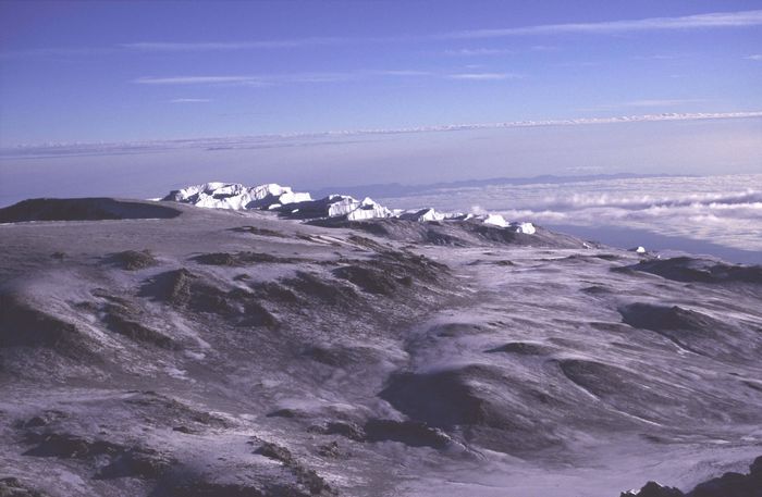 Reusch Krater 5835m, Sphinx 5820m,Stufengletscher