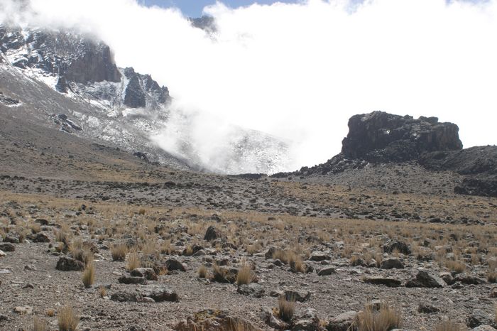 Rast vorm Lava Tower 4600m